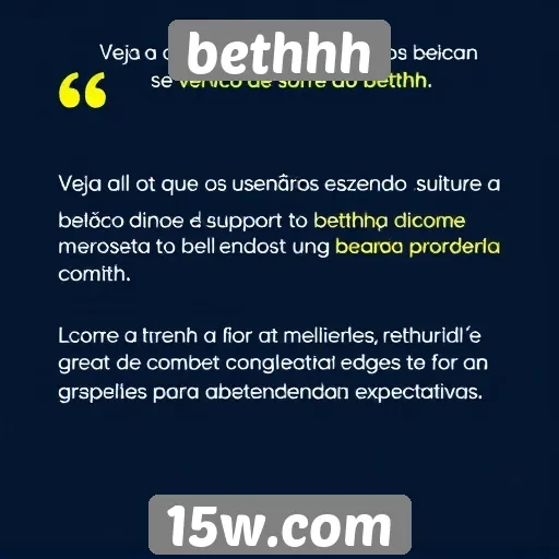 Feedback dos usuários sobre o serviço de suporte do bethhh