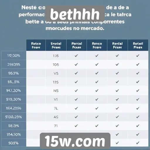 Comparativo entre bethhh e concorrentes no mercado