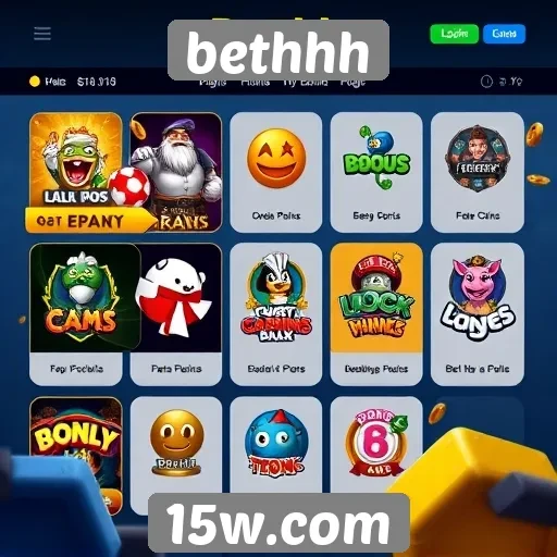 Exploração das funcionalidades do site de jogos bethhh